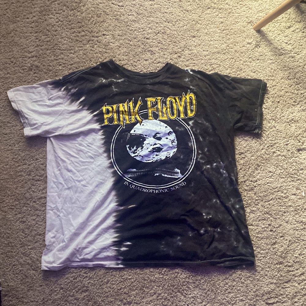 Pink Floyd 90s tye dye band tee